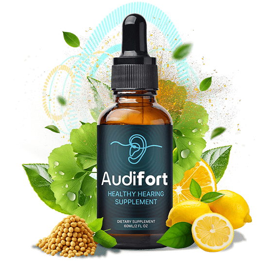 Audifort Supplement Bottle with Nutrition Label